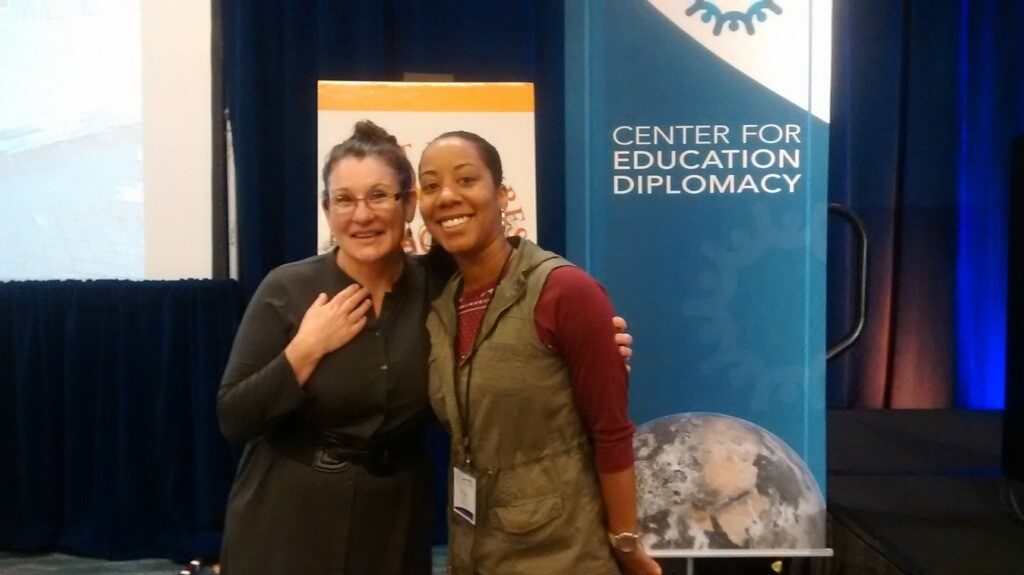 Ericka Hill with Samara Akpovo at ACEI Conference